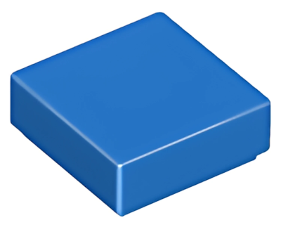 Деталь LEGO Tile 1 x 1 with Groove 3070b Blue U