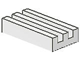 Tile, Modified 1 x 2 Grille (Undetermined Type), 2412  