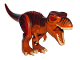 Dinosaur Tyrannosaurus rex with Dark Red Back, trex02