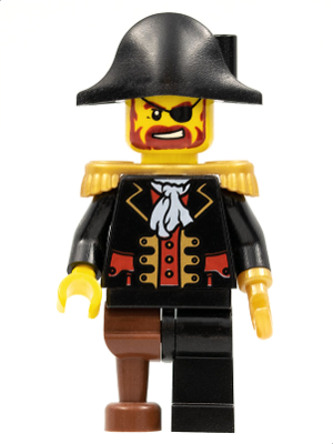 Минифигурка Lego Captain Brickbeard - Plain Bicorne Hat pi116