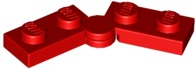 Hinge Plate 1 x 4 Swivel (2429 / 2430), 2429c01 Red U