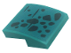 Slope, Curved 2 x 2 x 2/3 with Black Spots and Scales Pattern Model Right Side (Sticker) - Set 71755, 15068pb382R  