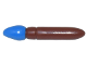 Minifigure, Utensil Paint Brush with Molded Blue Bristles Pattern, 93552pb06  