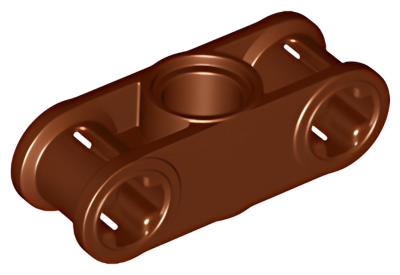Деталь LEGO Technic, Axle and Pin Connector Perpendicular 3L with Center Pin Hole 32184 Reddish Brown U