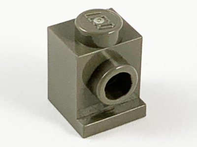 Brick, Modified 1 x 1 with Headlight, 4070 Dark Gray U