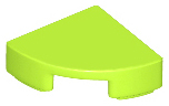 Tile, Round 1 x 1 Quarter, 25269 Lime U