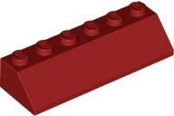 Slope 45 2 x 6, 23949 Dark Red U