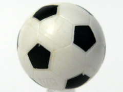 Ball, Sports Soccer with Black Pentagons Pattern, x45pb03 White U