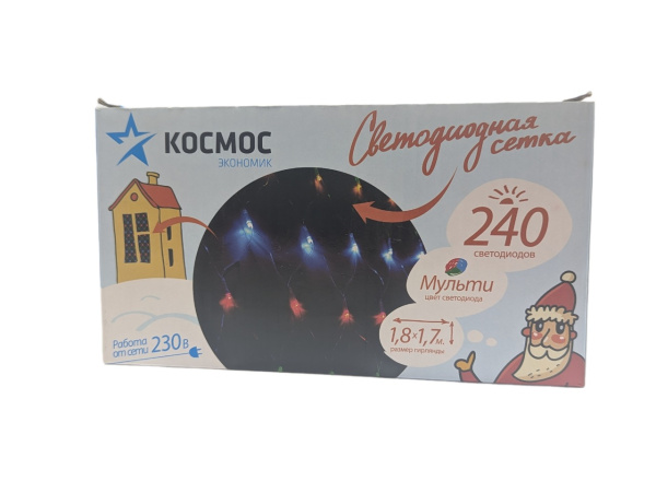 Новогодняя гирлянда сетка Космос КОС NET 240LED разноцветная от магазина Shop-device