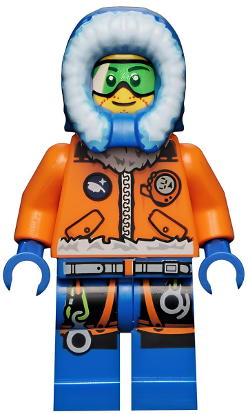 Минифигурка Lego Arctic Explorer, Male with Green Goggles cty0493 U