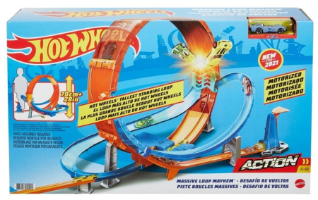 Трек Hot Wheels Massive Loop Mayhem Track Set GTV14