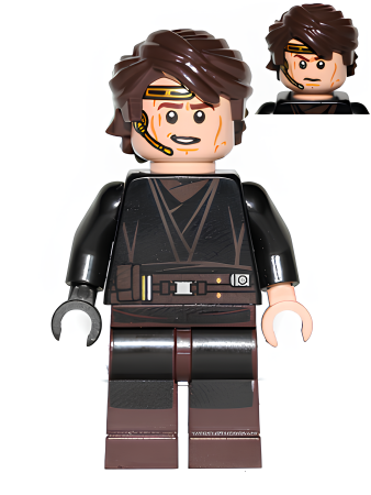 Минифигурка Lego Star Wars Anakin Skywalker (Dark Brown Legs, Headset) sw0526