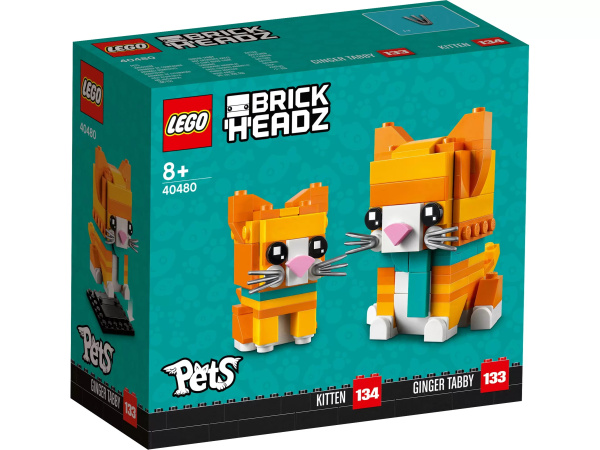 Конструктор LEGO BrickHeadz 40480 Сувенирный набор Рыжий кот