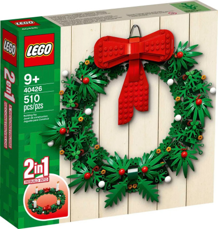 Конструктор LEGO Seasonal 40426 Сувенирный набор "Рождественский венок" 2 в 1