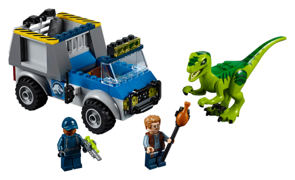 Конструктор LEGO Juniors 10757 Грузовик спасателей для перевозки раптора Used