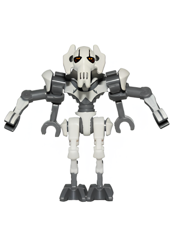 Минифигурка Lego General Grievous - Bent Legs, White Armor sw0515 N