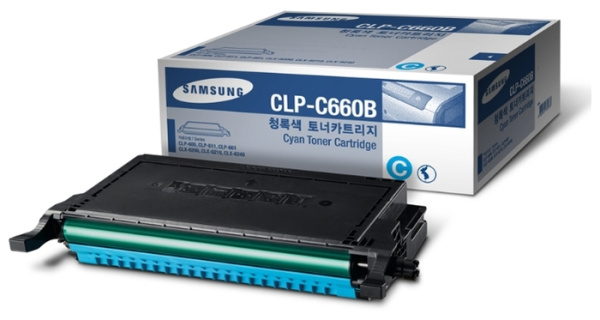 Тонер-картридж Samsung CLP-C660B Cyan голубой