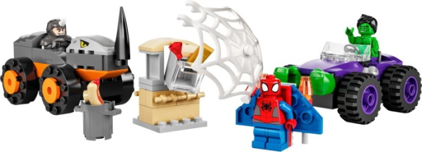 Конструктор LEGO Super Heroes 10782 Схватка Халка и Носорога на грузовиках