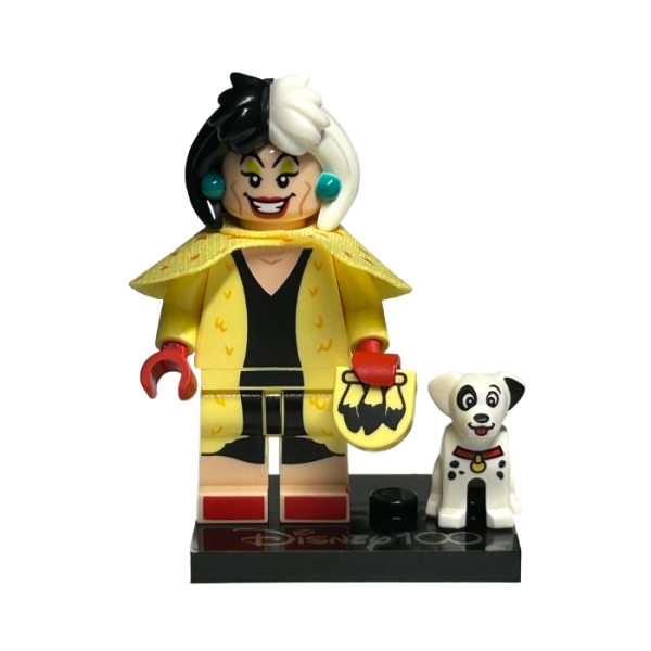 Минифигурка LEGO Disney 100 (71038) Cruella de Vil & Dalmatian Puppy coldis100-13