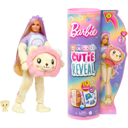 Кукла Barbie Cutie Reveal Лев HKR06