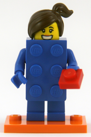 Минифигурка LEGO Brick Suit Girl col18-3 71021 Серия 18
