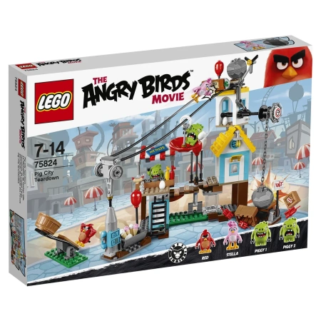 Конструктор LEGO The Angry Birds Movie 75824 Разгром Свинограда