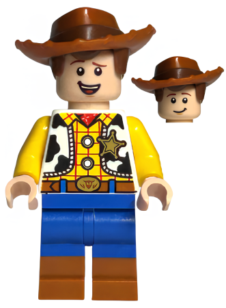 Минифигурка Lego Woody - Normal Legs, Minifigure Head, Open Mouth Smile toy016