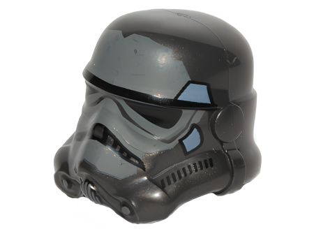 Legp Minifigure, Headgear Helmet SW Stormtrooper (Shadow Stormtrooper) 30408pb10