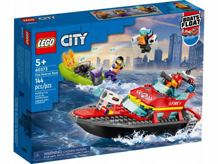 Конструктор LEGO City 60373 Пожарно-спасательная лодка