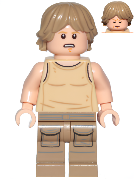 Минифигурка Lego Luke Skywalker (Dagobah, Tan Tank Top) sw1199