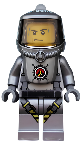 Минифигурка Lego Volcano Explorer - Male Scientist with Heatsuit, Sweat Drops cty0690