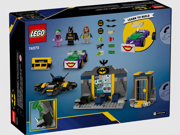 Конструктор LEGO DC Comics Super Heroes 76272 Пещера летучих мышей с Бэтменом, Бэтгерл и Джокером