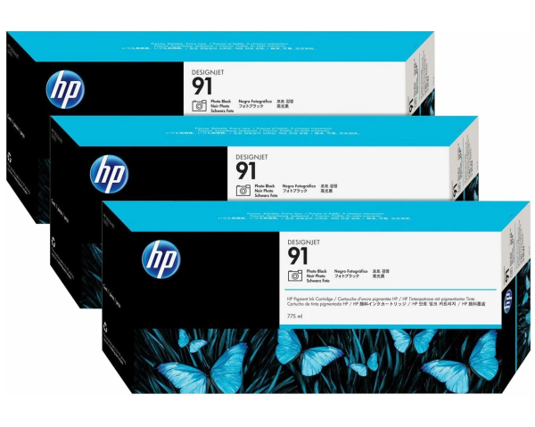 Картриджи HP 91 Photo Black 3-pack C9481A