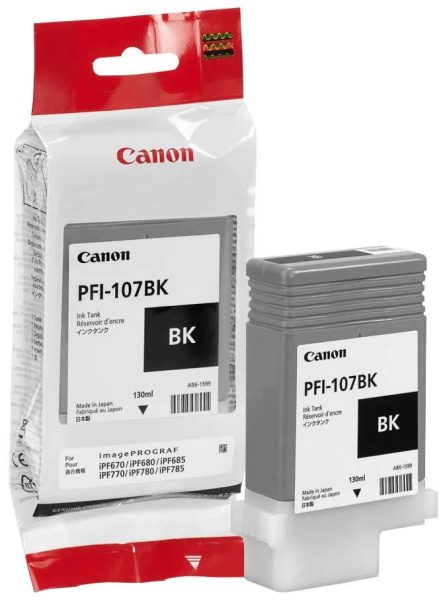 Картридж Canon PFI-107 Black черный 6705B001