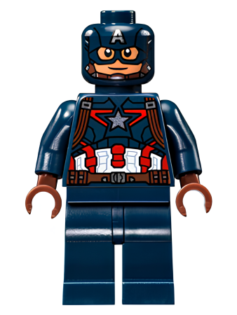 Минифигурка Lego Captain America - Detailed Suit - Mask sh0177 U