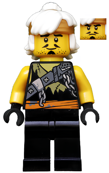 Минифигурка Lego Ninjago Wu Teen (Sensei Wu) (Dragon Hunter Disguise) njo467 N