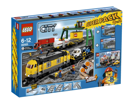 Конструктор LEGO City 66405 City Bundle Pack, Super Pack 4 in 1 (Sets 7499, 7895, 7937, and 7939)