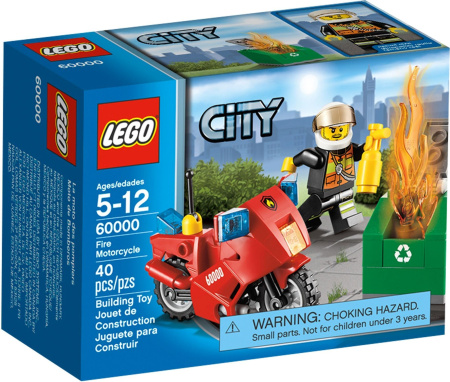 Конструктор LEGO 60000 Пожарный на мотоцикле
