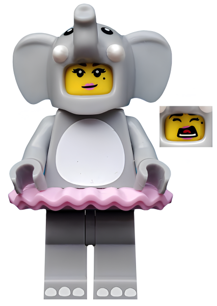 Минифигурка Lego Elephant Girl, Series 18 col312