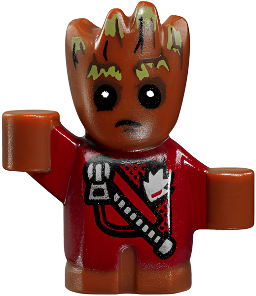 Минифигурка Lego Groot - Baby, Red Outfit with Zipper sh381