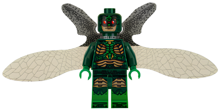 Минифигурка Lego Super Heroes Parademon - Dark Green, Extended Wings sh0439 U