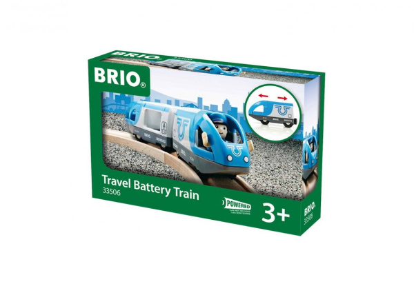 BRIO Пассажирский поезд экспресс с машинистом деревянной ж/д 33506