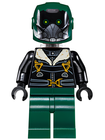 Минифигурка Lego Vulture - Dark Green Flight Suit, Black Bomber Jacket sh0403 U