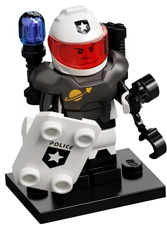 Минифигурка Lego Space Police Guy, Series 21 col21-10 N