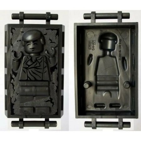 Минифигурка Lego Star Wars, Utensil Carbonite Block with Bar Handles with Han Solo Pattern 87561pb01 U