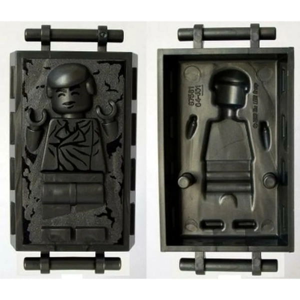 Минифигурка Lego Star Wars Minifigure, Utensil Carbonite Block with Bar Handles with Han Solo Pattern 87561pb01