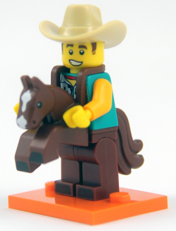 Минифигурка LEGO Cowboy Costume Guy col18-15 71021 Серия 18 New