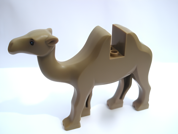 Деталь Lego Верблюд Camel with Black Eyes 88291c01pb01 Dark Tan U