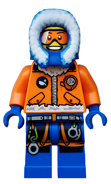 Минифигурка Lego Arctic Explorer, Male with Orange Goggles cty0492 U