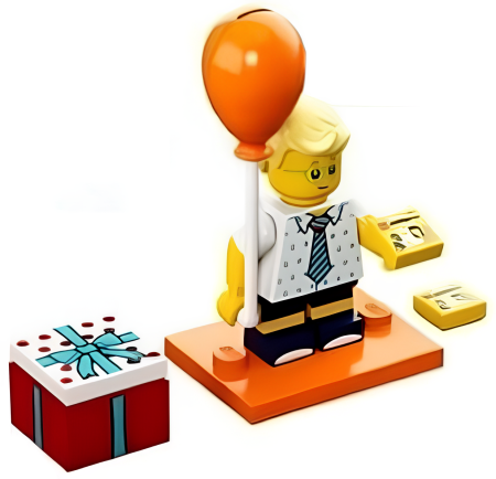 Минифигурка LEGO Birthday Party Boy col18-16 71021 Серия 18 N